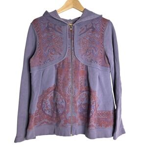 Free People Purple and Red Hoodie